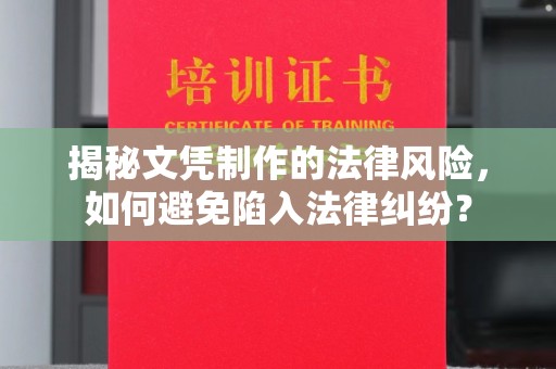 诸城揭秘文凭制作的法律风险，如何避免陷入法律纠纷？