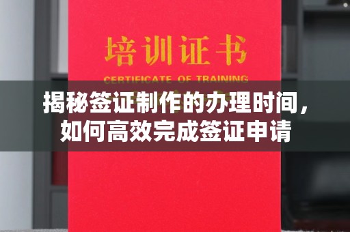 爱辉揭秘签证制作的办理时间，如何高效完成签证申请