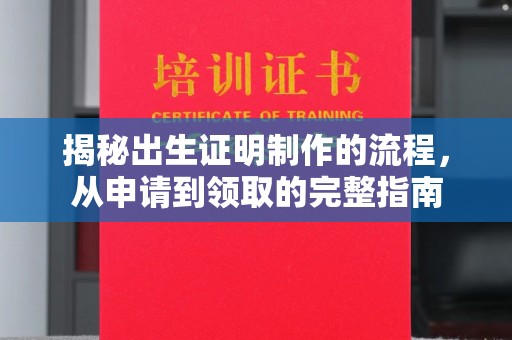 象山揭秘出生证明制作的流程，从申请到领取的完整指南